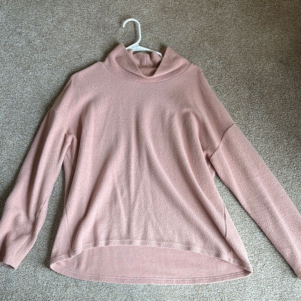 Banana Republic Pink Cowl Neck Sweater